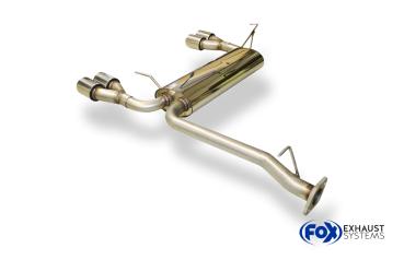 Endschalldämpfer quer Ausgang rechts/links - 2x80 Typ 13 rechts/links passend für: Honda Prelude BB2/3